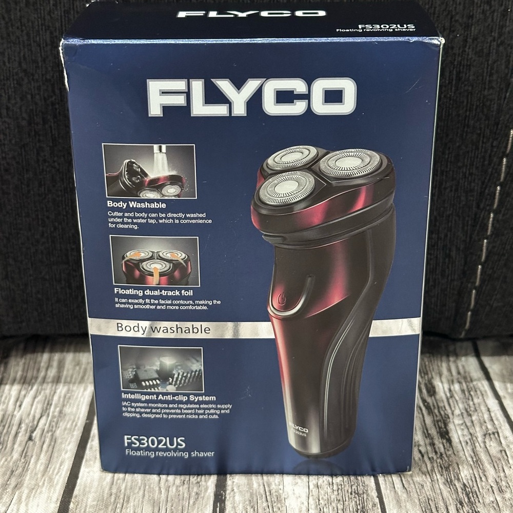 FLYCO FS370US Electric Shaver Razor Trimmer 3D Floating Head Cordless Waterproof